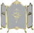 3 Fold Ornate Fully Cast Solid Brass Screen