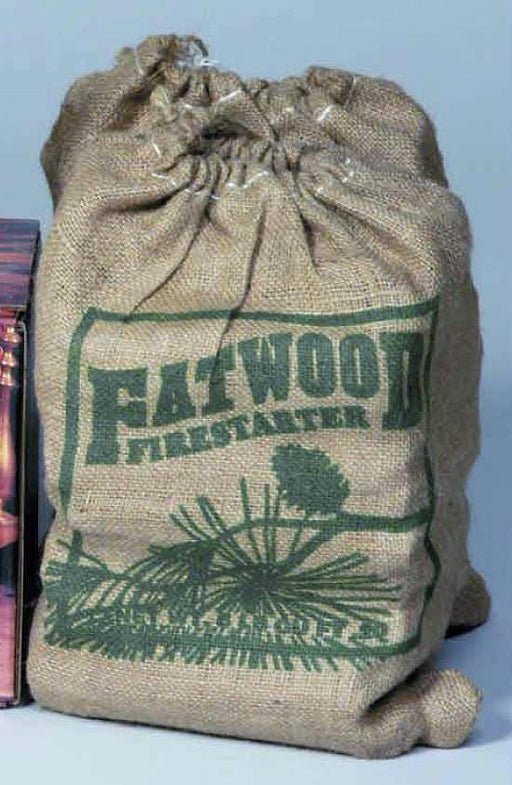 8 Pounds Fatwood In Burlap Sack