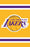 AFLAK Los Angeles Lakers 44x28 Applique Banner