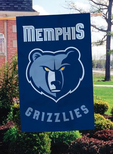 AFGRZ Memphis Grizzlies 44x28 Applique Banner