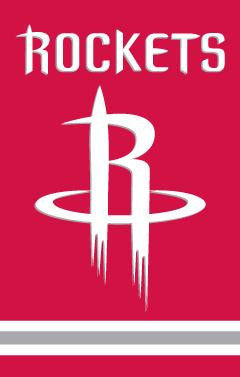 AFROC Houston Rockets 44x28 Applique Banner