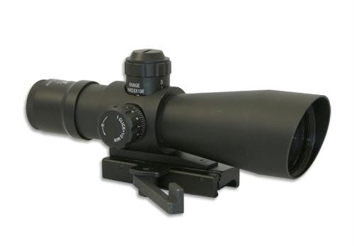 NcStar Mark III Tactical 4x32 COMPACT- Red & Green Illuminated Mil-Dot Scope