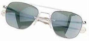 Humvee Pilot 57MM Silver Sunglasses