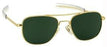 Humvee Pilot 57MM Gold Sunglasses