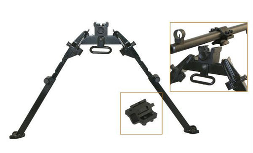 NcStar M1A M14 Bipod With Weaver Quick Release Mount Universal Barrel Adapter Included