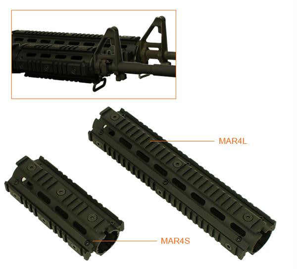 NcStar AR15 Carbine Length Quadrail Handguard