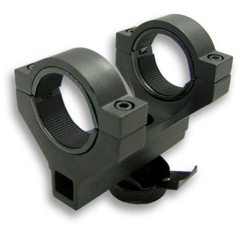 NcStar AR15 Carry Handle 30mm Scope Mount With 1 inch Inserts Compact 2  inch