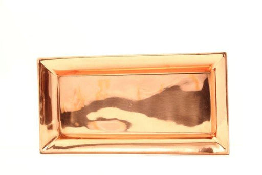 21.25 x 12 Heavy Gauge Decor Copper Rectangular Tray