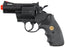 TSD Sports Airsoft Spring Revolver - 2.5 Inch Barrel - Black with black ergo-grip