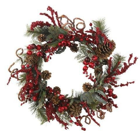 24 Inch Assorted Berry Wreath