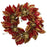 24 Inch Burgundy and Gold Artichoke Wreath