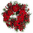 24 Inch Poinsettia Wreath