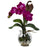 Beauty Mini Vanda w-Fluted Vase Silk Flower Arrangement