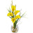 Yellow Calla Lilly Liquid Illusion Silk Flower Arrangement