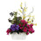 Mixed Floral w-Azalea and White Wash Planter Silk Arrangement