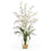 White Dancing Lady Liquid Illusion Silk Flower Arrangement