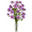 Purple Cosmos w-Vase Silk Flower Arrangement