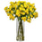 Yellow Japanese Silk Flower Arrangement