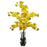 Yellow Phalaenopsis w-Vase Silk Flower Arrangement