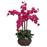 Beauty Phalaenopsis w-Decorative Vase Silk Flower Arrangement