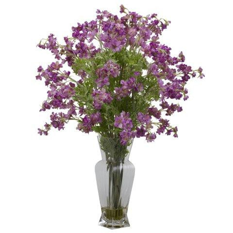 Purple Dancing Daisy Silk Flower Arrangement