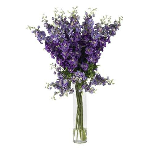 Purple Delphinium Silk Flower Arrangement