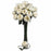 White 31 Inch Large Rose Stem (Set of 12)