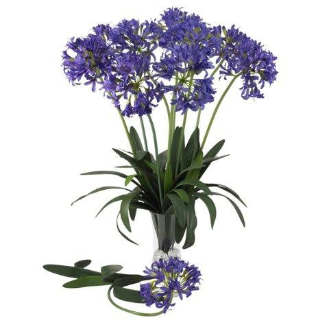 Purple 29 Inch African Lily Stem (Set of 12)