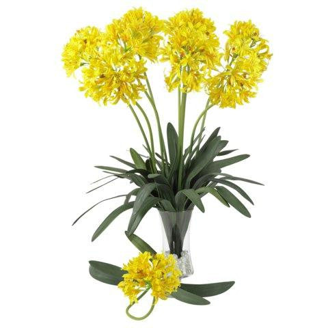 Yellow 29 Inch African Lily Stem (Set of 12)