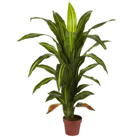 4 Ft Dracaena Silk Plant (Real Touch)