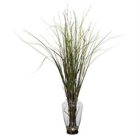 Grass and Bamboo w-Large Jar Silk Plant