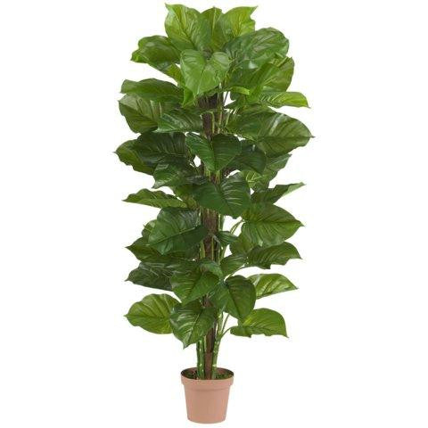 63 Inch Large Leaf Philodendron Silk Plant (Real Touch)