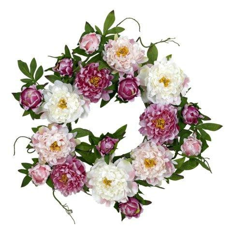 22 Inch Peony Wreath