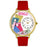 Whimsical Unisex Bingo Red Leather Watch