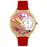 Whimsical Unisex Baking Red Leather Watch