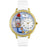 Whimsical Unisex Nurse White Leather Watch