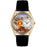 Whimsical Womens Ranch Black Leather Watch