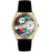 Whimsical Womens Poker Black Leather Watch