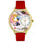 Whimsical Unisex Clogging Red Leather Watch