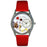 Whimsical Womens Bridge Red Leather Watch