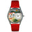 Whimsical Womens Rooster Red Leather Watch