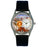 Whimsical Womens Ranch Black Leather Watch