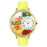 Whimsical Unisex Giraffe Yellow Leather Watch