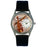 Whimsical Womens Violin Black Leather Watch