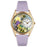 Whimsical Womens Fairy Lavender Leather Watch