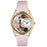 Whimsical Womens Teen Girl Pink Leather Watch