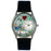 Whimsical Womens EMT Navy Blue Leather Watch