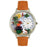 Whimsical Unisex Gardening Tan Leather Watch