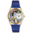 Whimsical Womens Chef Royal Blue Leather Watch