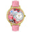 Whimsical Unisex Shopper Mom Pink Leather Watch